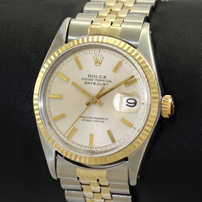 Rolex Vintage Datejust Ref 1601 Steel 18K Gold Silver Dial Rolex Vintage Datejust Ref 1601 Steel 18K Gold Silver Dial